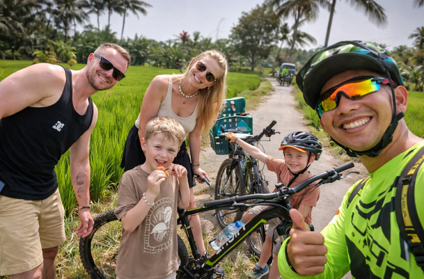 Ubud Cycling Tour for family