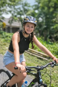 Family bike adventure in Ubud countryside