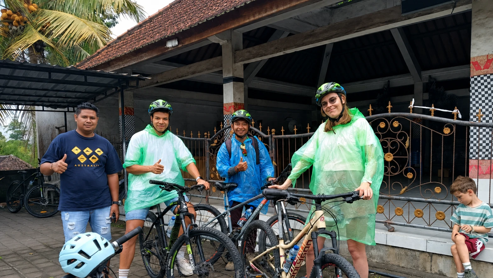 cycling in ubud if rain