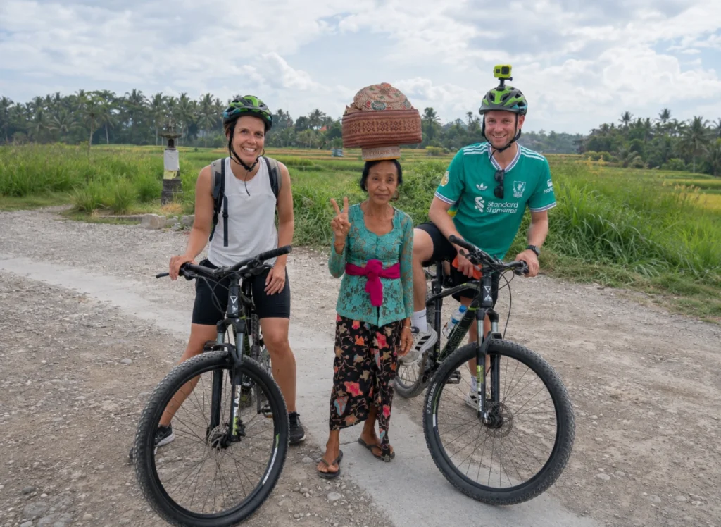 private Ubud village cycling tour