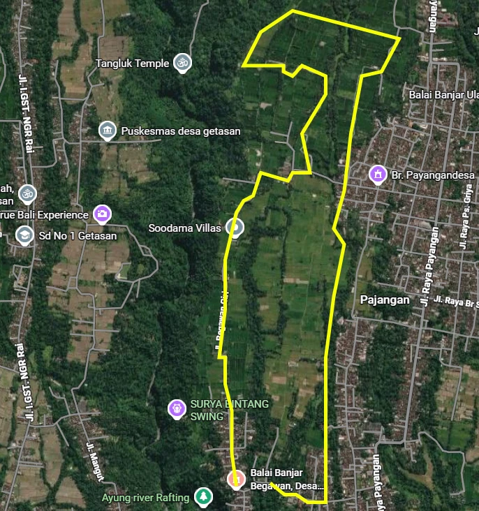 ubud cycling route